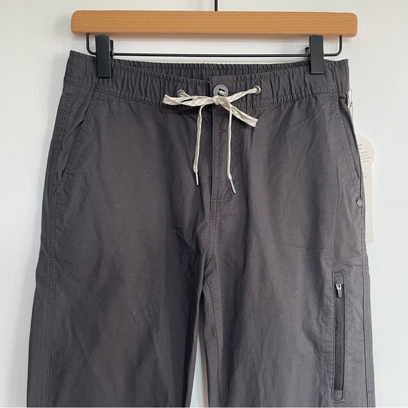 NWT Vuori Ripstop Pant Long Charcoal DuraTerra 2 way stretch Slim Fit Women’s XS - Picture 7 of 15